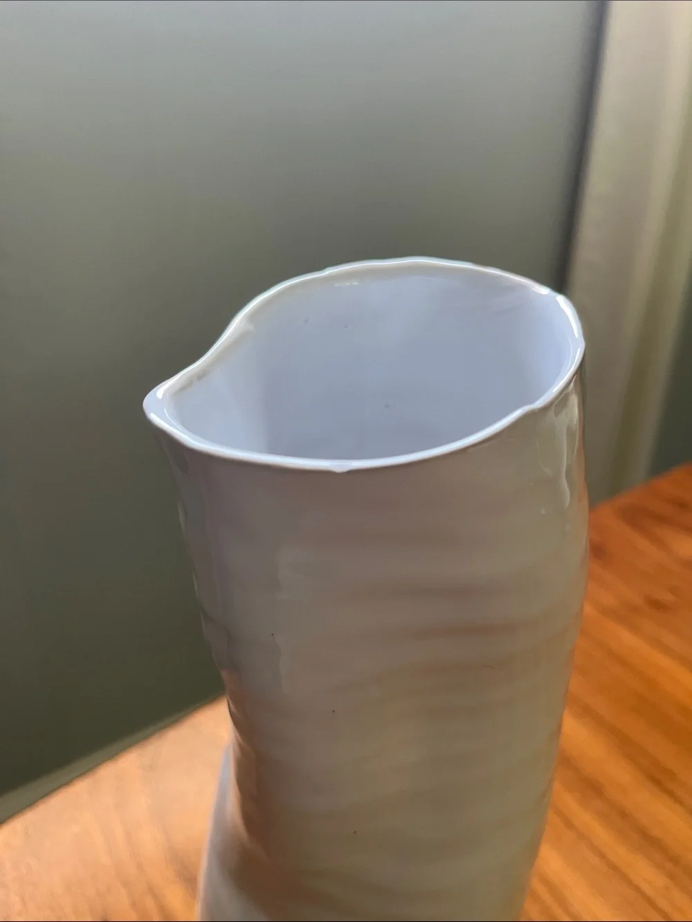 Unique White Ceramic Vase